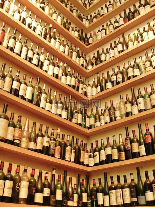 葡萄酒瓶,酒架,葡萄酒瓶系列