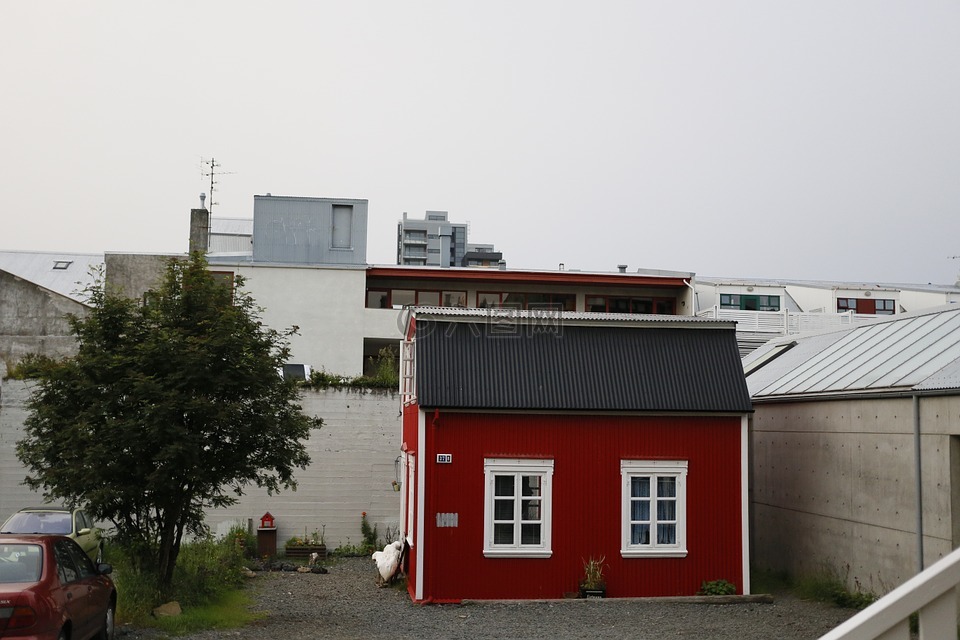 rejkjavik,城市中心,冰岛