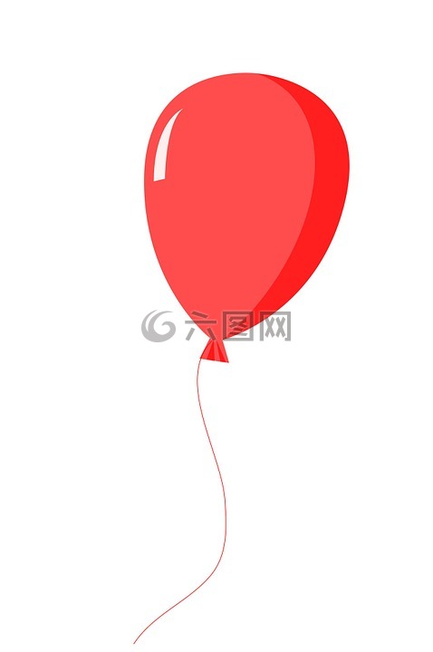 气球,红色,庆典