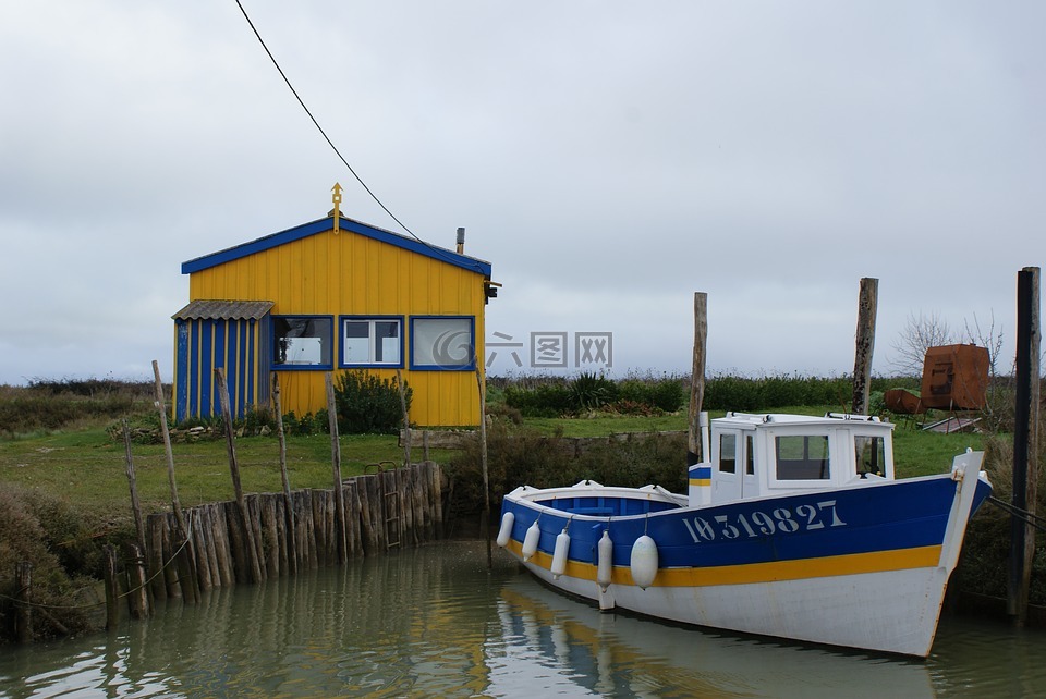 牡蛎的小屋,小船,恶d奥莱龙