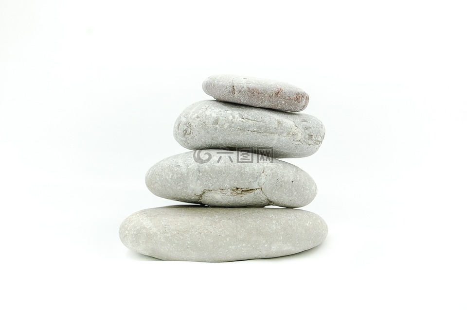石头,石,在白色背景上