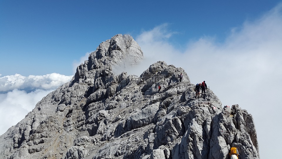 watzmann 中东高峰,岩,berchtesgadener 土地