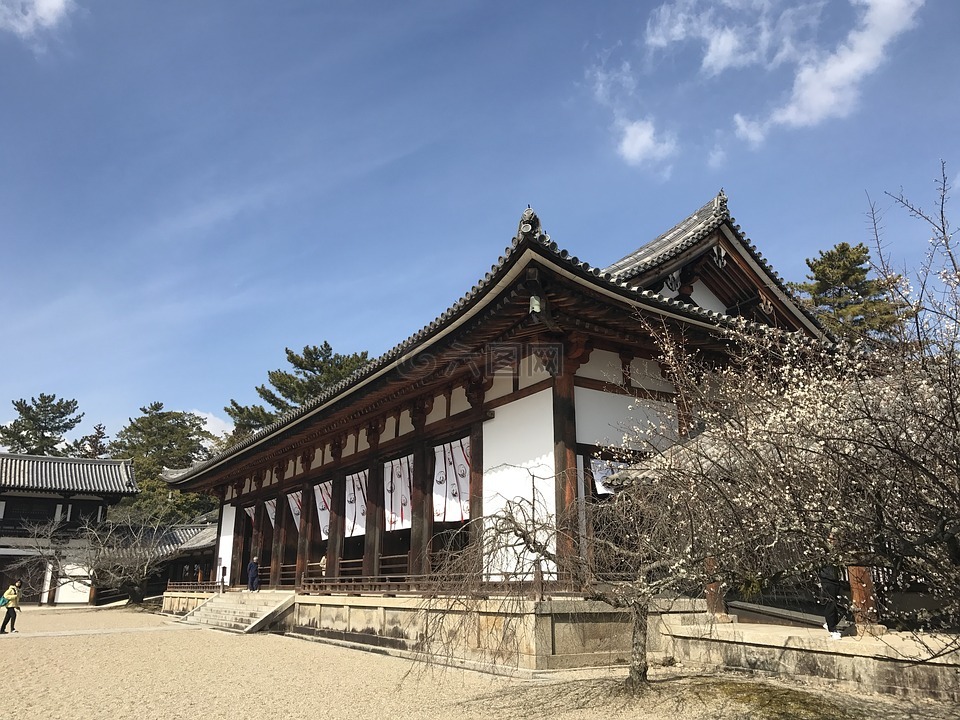 寺 法隆寺 日本高清图库素材免费下载 图片编号 六图网