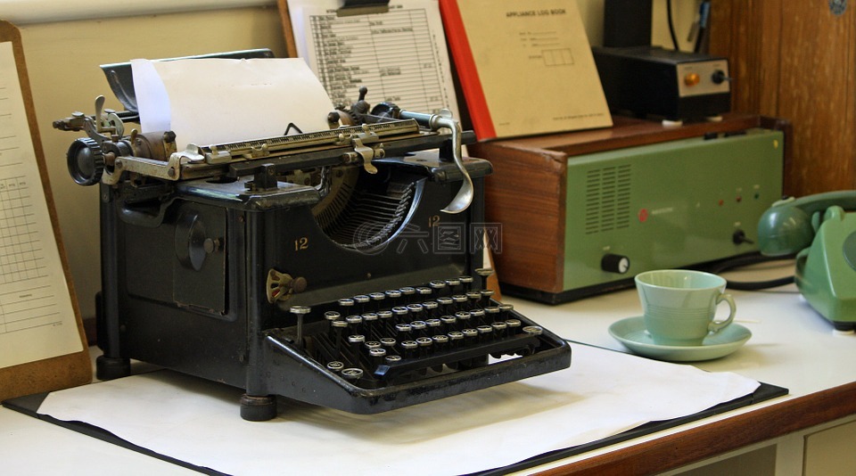 打字机,古董,古董打字机
