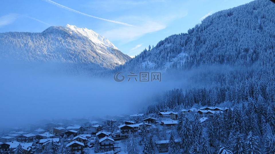 冬天,芬肯贝格,滑雪