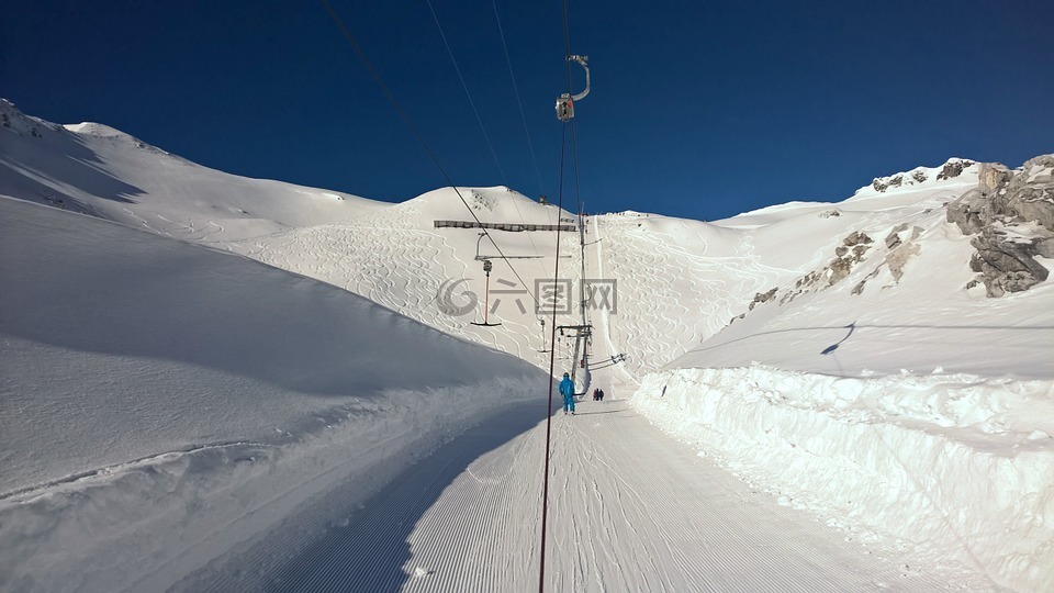 滑雪缆车,t 型,t 型电梯