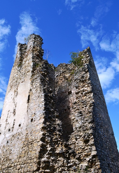 塔,废墟,城堡