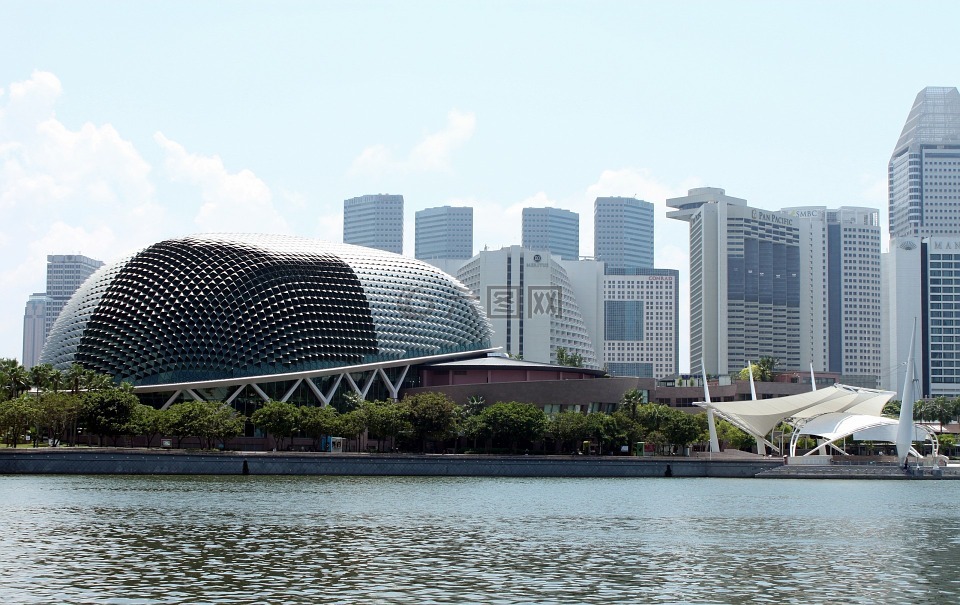 新加坡,滨海艺术中心,结构
