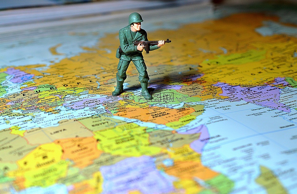 士兵,地图,中东