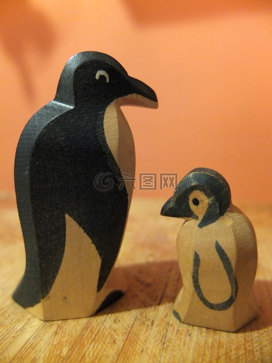 企鹅,父,母亲