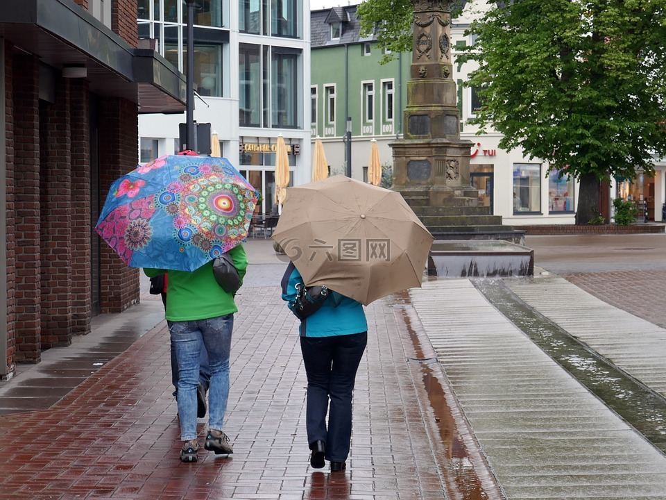 空,雨下得,糟糕的天气