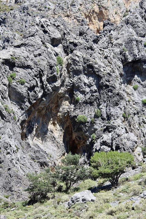 岩,山,峡谷