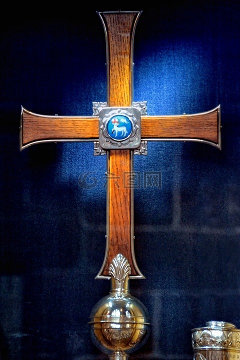 交叉,宗教,木制的十字架