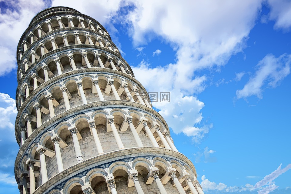 比萨斜塔,意大利,结构