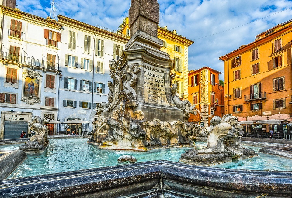 罗马,广场,喷泉