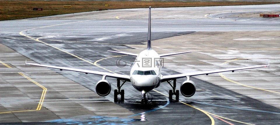 飞机,机场,离境