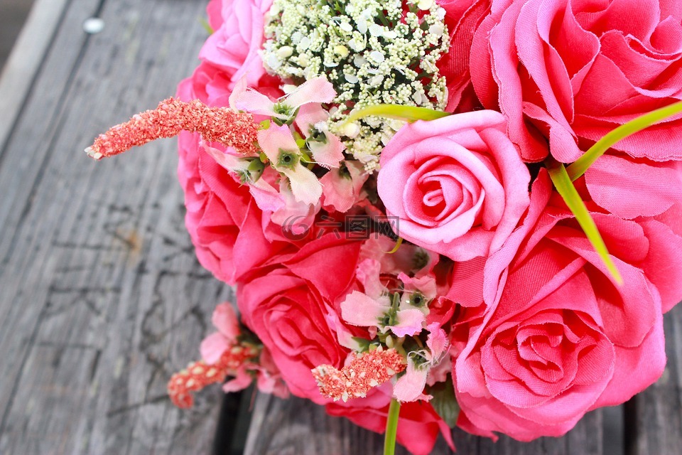 婚礼,鲜花,花束