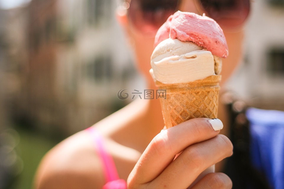 冰淇淋,甜,品味