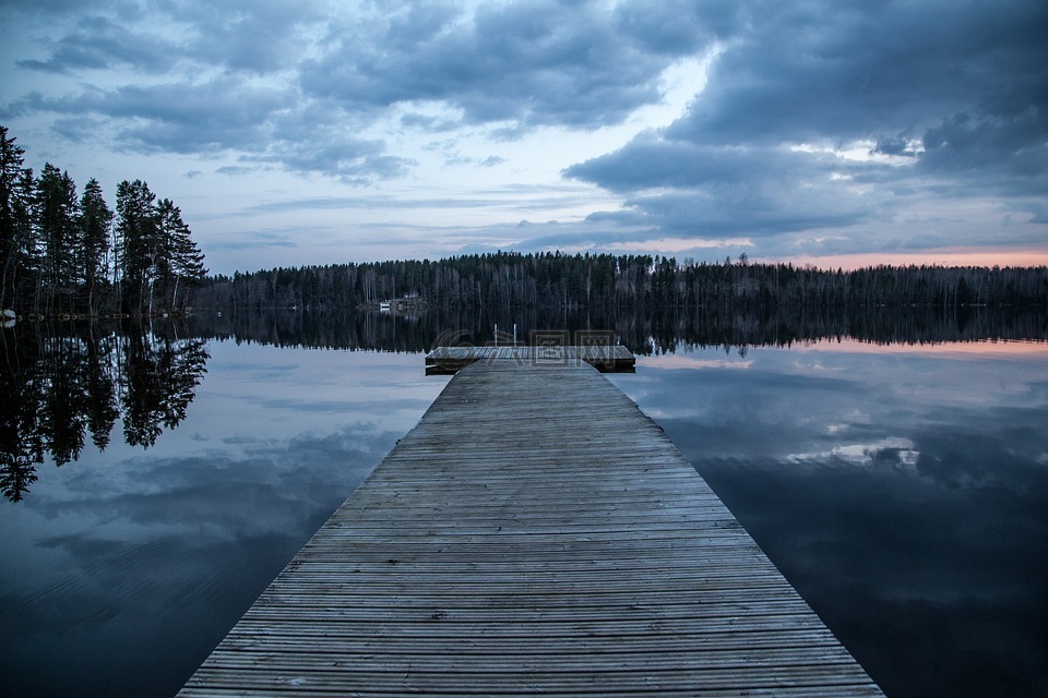 坞站,湖,芬兰