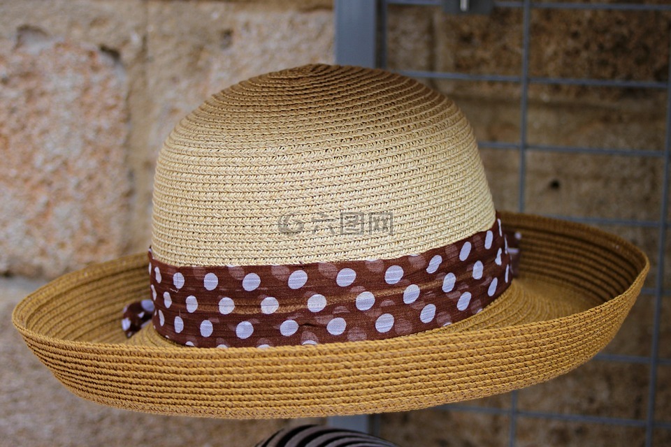 草帽,太阳帽子,帽子