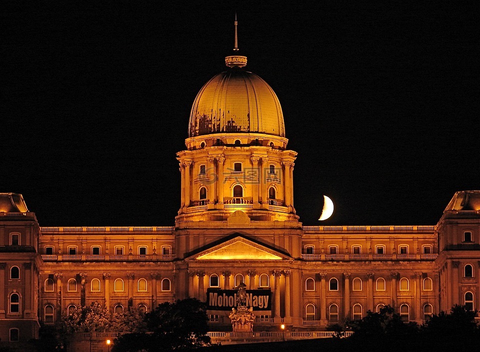 布达佩斯,匈牙利,在晚上