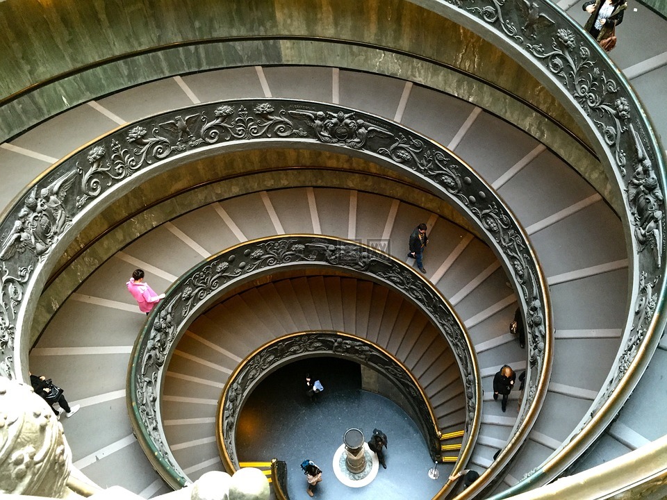 意大利,楼梯,梵蒂冈