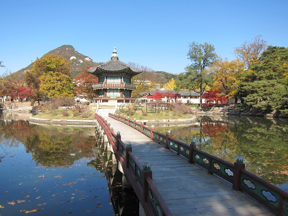 韩国,首尔,庭园