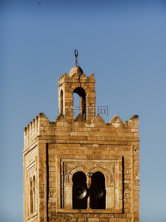 清真寺,塔,老建筑