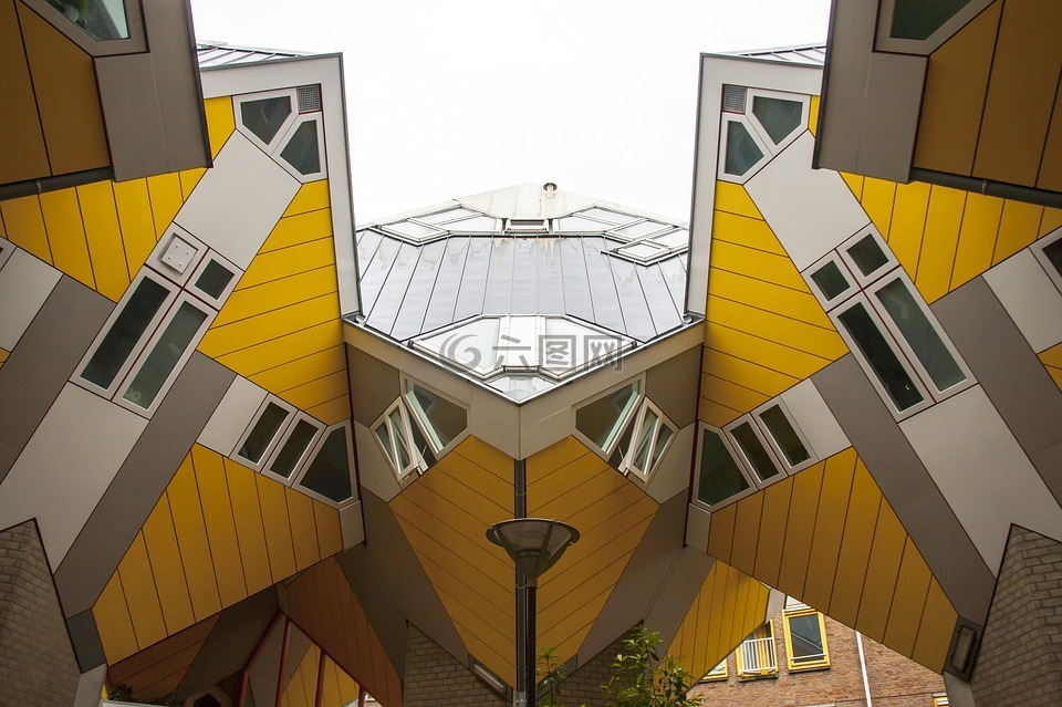 鹿特丹,立方体的房子,现代建筑