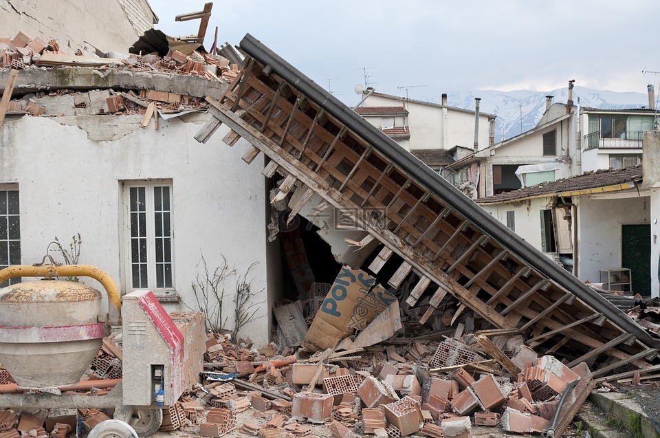 地震 瓦砾 崩溃高清图库素材免费下载 图片编号 六图网