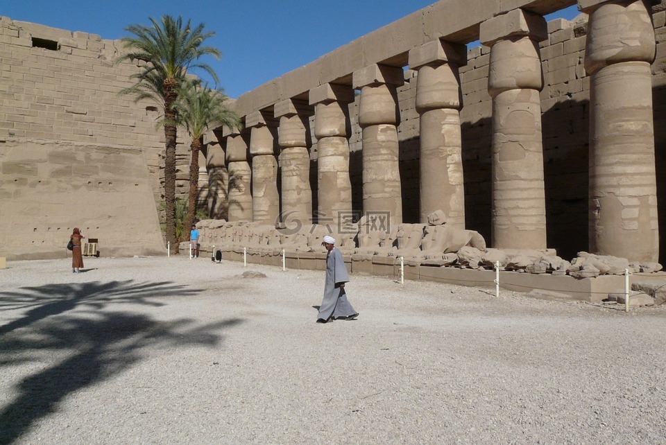埃及,卡纳克,庙