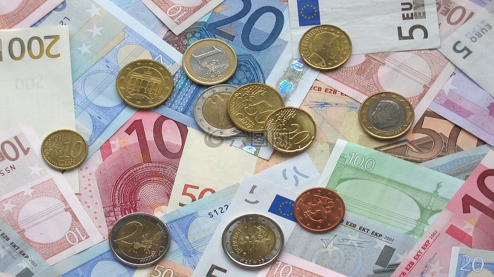欧元,纸币,硬币