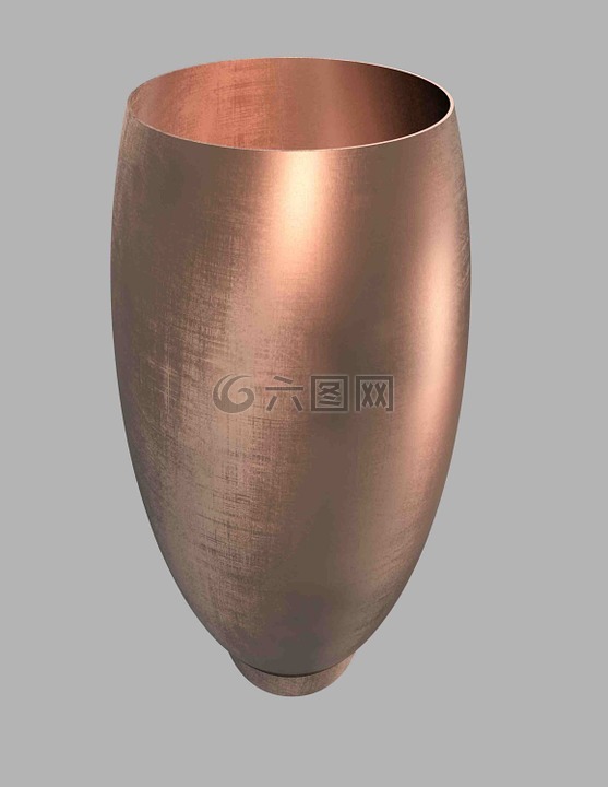 花瓶,铜,金属