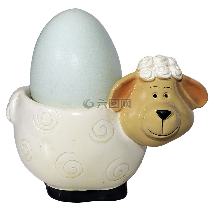 羊,蛋杯,鸡蛋