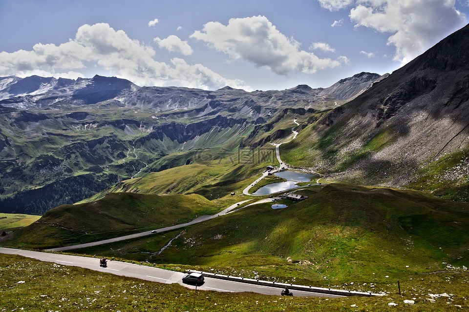 通过,高高山道路,大格洛克纳山