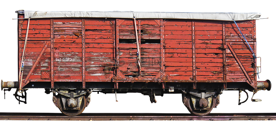 马车,货物货车,铁路