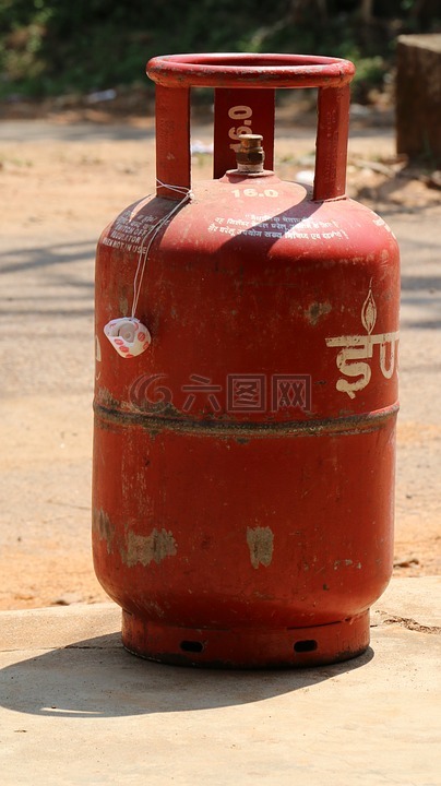 气瓶,印度,热