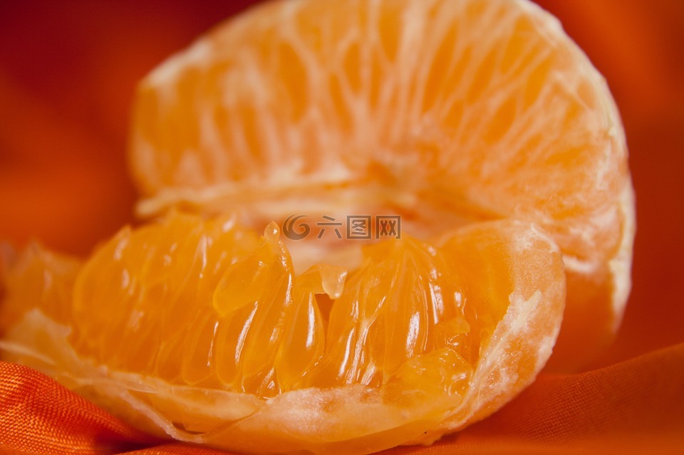 橙色,节,水果