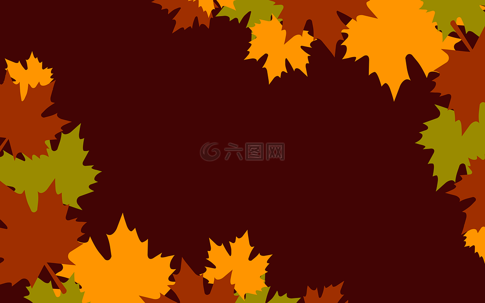 秋天的树叶,抽象,背景