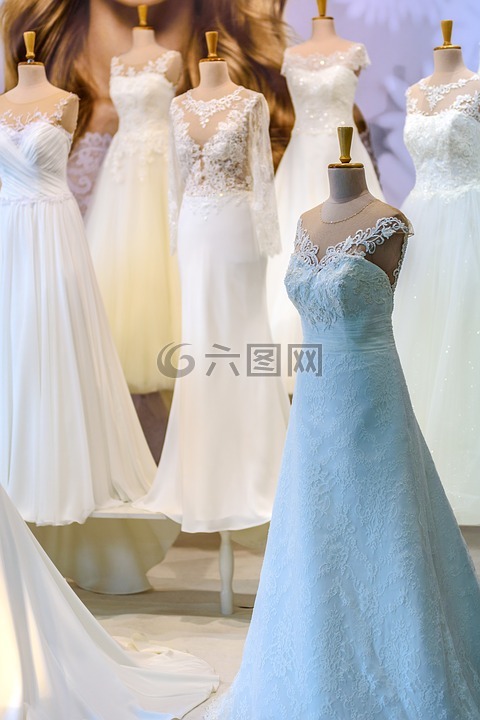 婚纱礼服的沙龙,新娘,婚礼