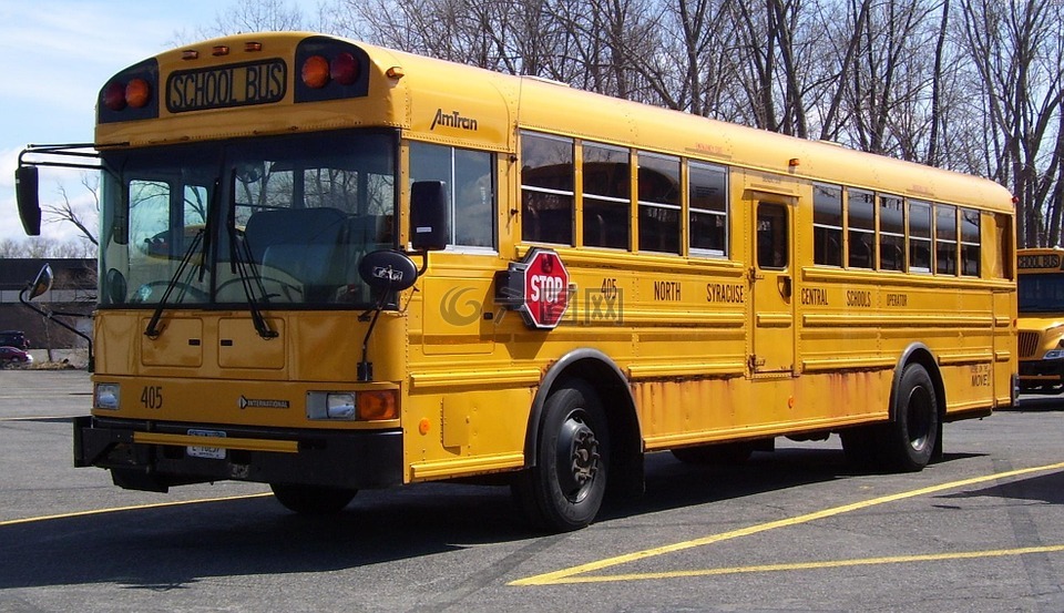 学校巴士,美国,交通