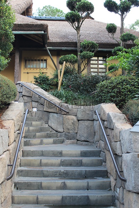 epcot 中心,日本,楼梯