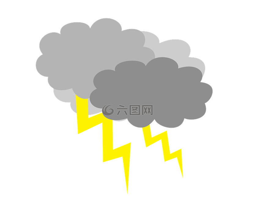 云盖的风暴,风暴,闪电