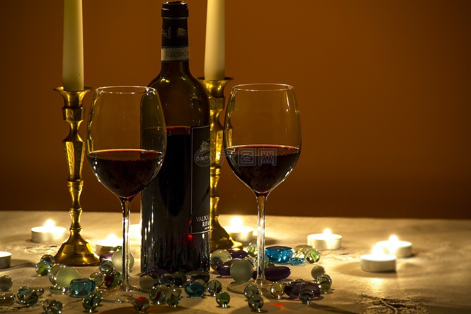 红酒,葡萄酒杯,穆迪晚上