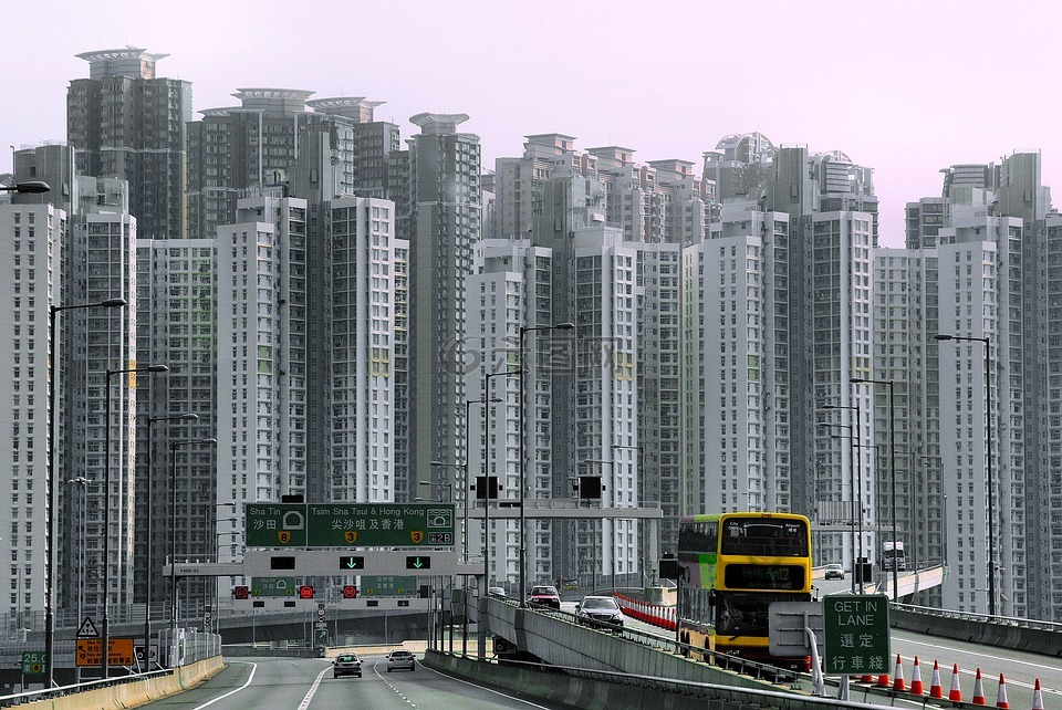中国,香港,摩天大楼