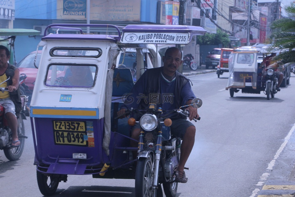 三輪車,菲律賓,司機