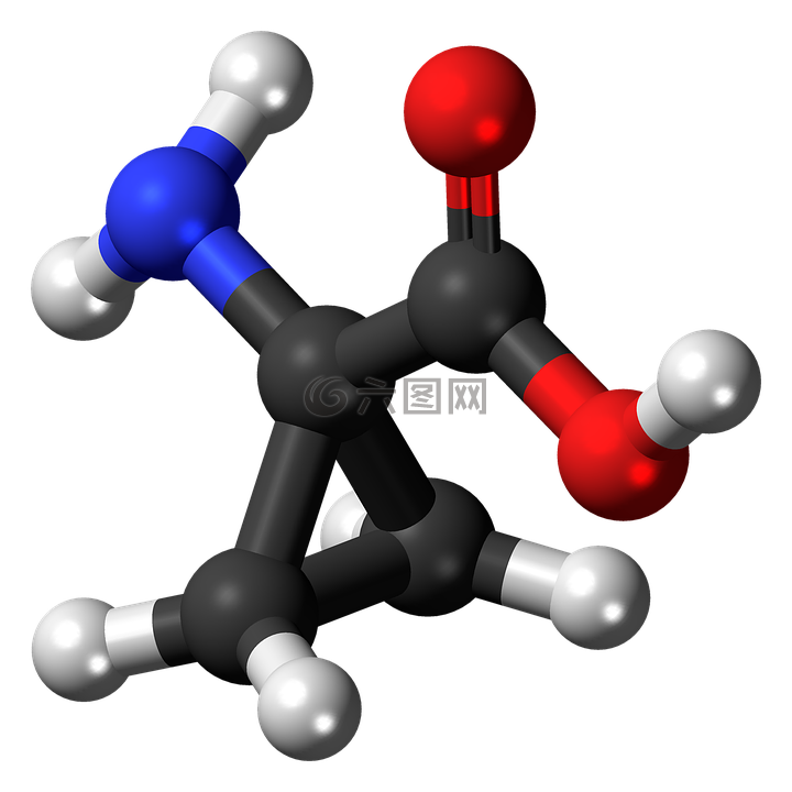 氨基环丙烷,分子,模型