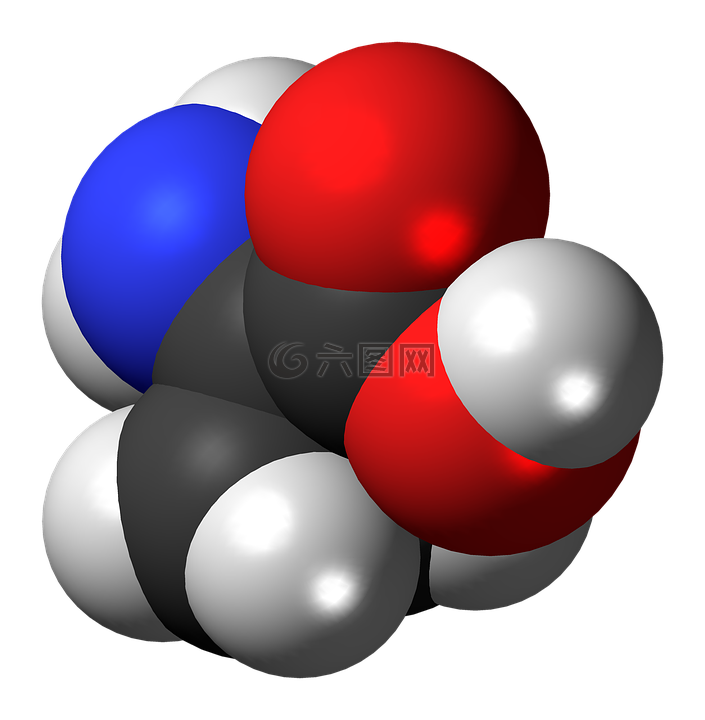 氨基环丙烷,分子,模型