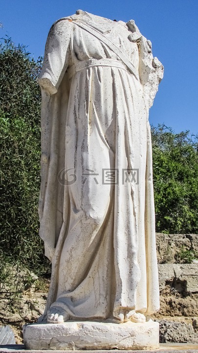 塞浦路斯,萨拉米斯,雕像