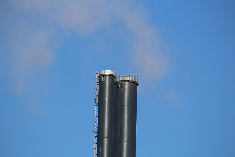 烟,烟囱,空气污染
